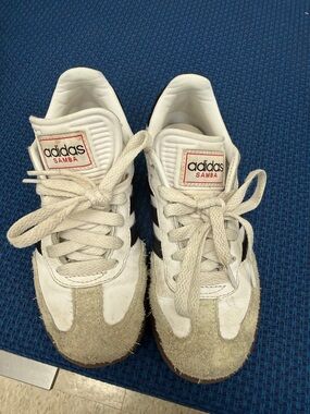 adidas Samba Kids Sneakers White with Black and Beige